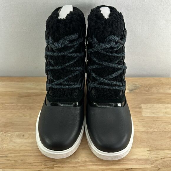 Sorel Joan of Artic Next Lite WP Boot- Black/Sea Salt- Size 6- NIB - Picture 2 of 9